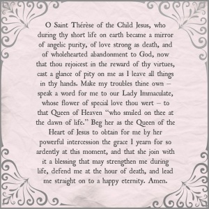 Novena to Saint Theresa